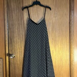Brand unknown XL ladies polkadot sleeveless spaghetti strap dress